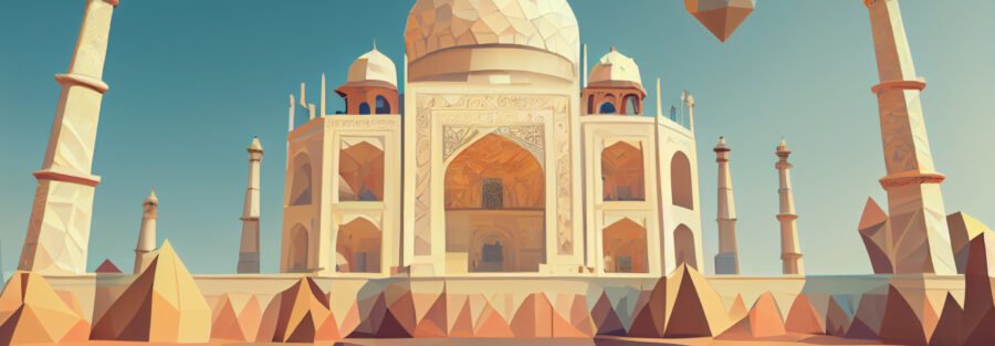 crypto news india low poly style